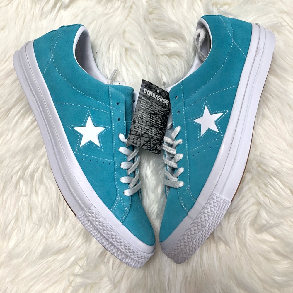 NWOB 💙CONVERSE 1 STAR LOW SUEDE MENS SIZE 10 - Picture 4 of 7